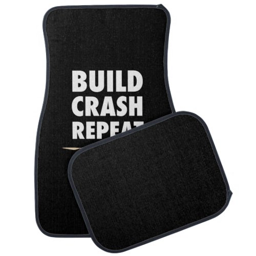 Build Crash Repeat Drone Car Floor Mat