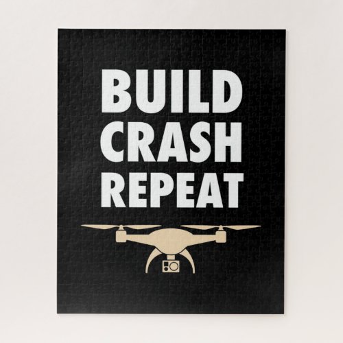 Build Crash Repeat Drone Jigsaw Puzzle