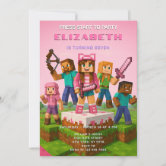 Build, Explore, Celebrate : Craft Birthday Bash Invitation