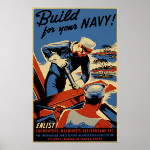 Build for your Navy Poster