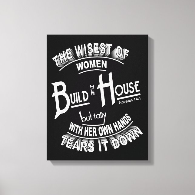 Build House Canvas Print (Front)