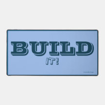 BUILD IT! Desk Mat (Blue)