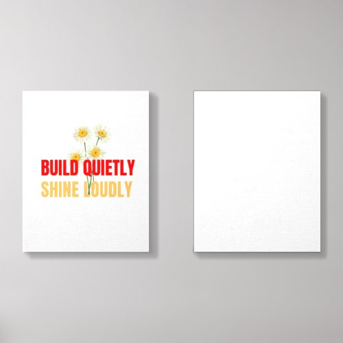 Build Quietly Shine Loudly – Motivational Success Foam Core Photo Tile