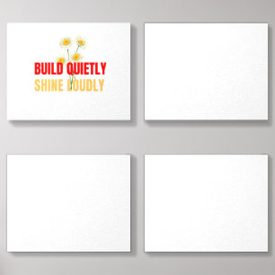 Build Quietly Shine Loudly – Motivational Success Foam Core Photo Tile