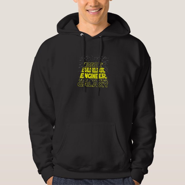 Build Release Engineer  Cool Galaxy Job Hoodie (Front)