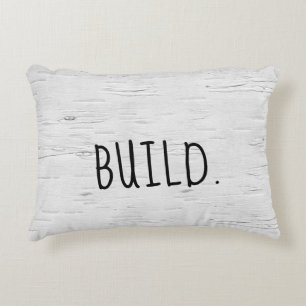 BUILD Text On Birch Tree  Accent Pillow