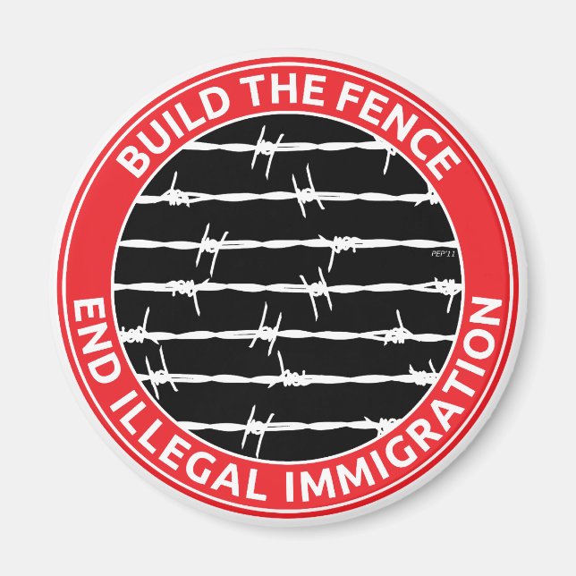 Build The Fence Magnet (Front)