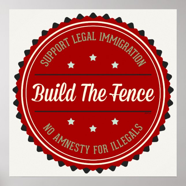 Build The Fence Poster (Front)