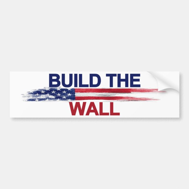 Build The Wall Bumper Sticker (Front)