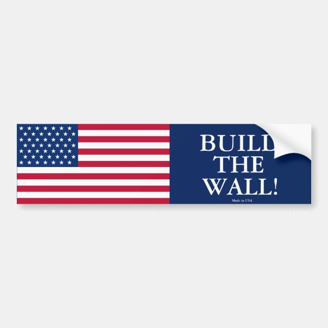 Build The Wall Bumper Sticker (Front)