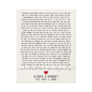  I Get to Love You Vintage Heart Quote Song Lyric Music Poster  Gift Present Art Print: Posters & Prints