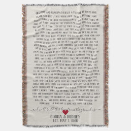 Build this love from the ground up anniversary gif throw blanket