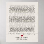 Build this love from the ground up wedding anniver poster<br><div class="desc">Build this love from the ground up wedding anniversary gift. Wedding song decor. Great for a 65th wedding anniversary.</div>