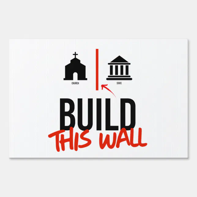 Build This Wall Sign | Zazzle
