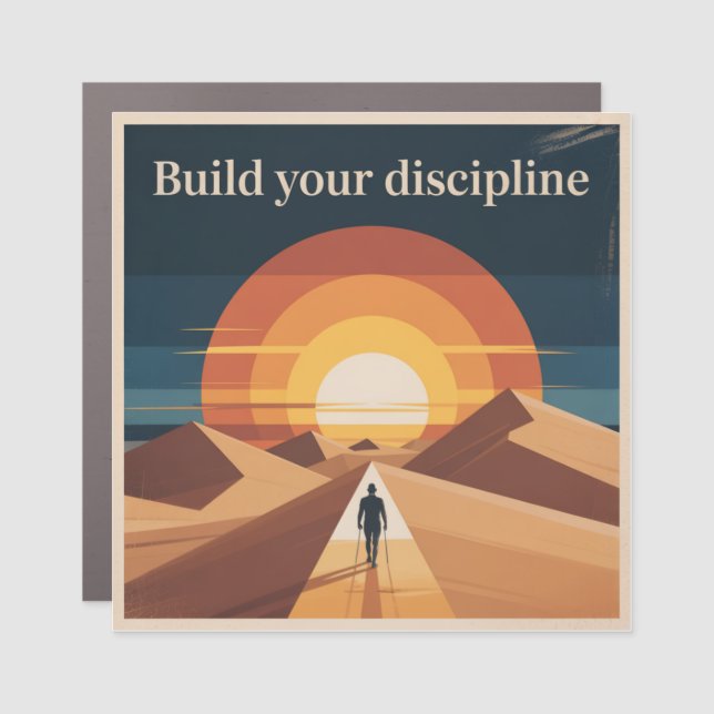 Build Your Discipline Car Magnet (Front)