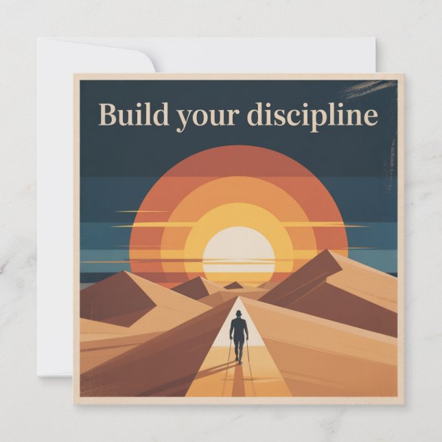 Build Your Discipline Invitation (Front)