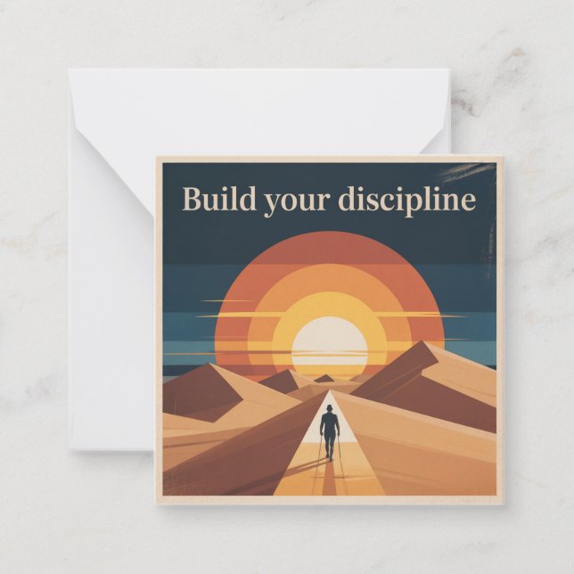 Build Your Discipline Note Card (Front)