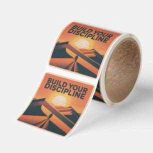 Build Your Discipline Square Sticker