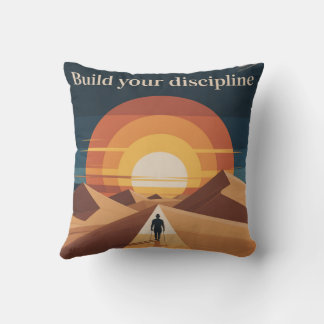 Build Your Discipline Throw Pillow