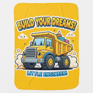 Build Your Dreams! Dump Truck Baby Blanket