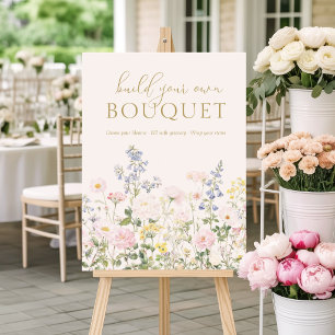 Build Your Own Bouquet Bar Shower Favor Foam Board