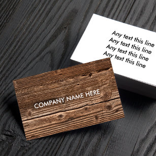 Blank Wooden Business Cards