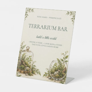 Build Your Own Terrarium Wedding Bar Sign