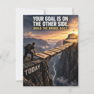 Build Your Success Bridge Thank You Card