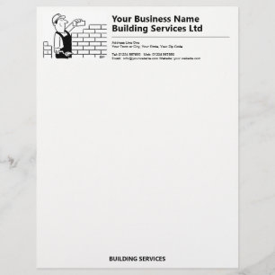 Builder & Building Services Business Letterhead