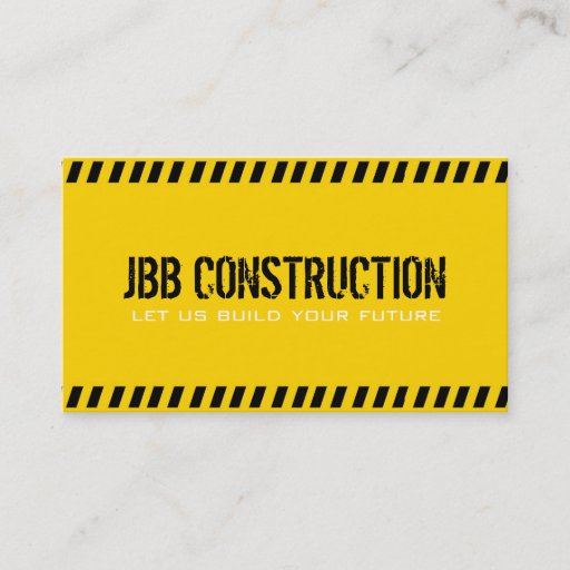 Customizable Builder Construction Architect Engineer Business Card