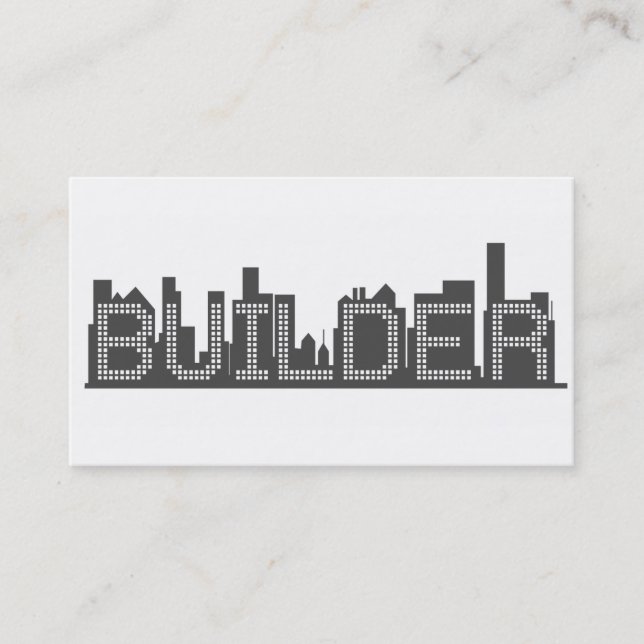 Builder Construction Business Card (Front)