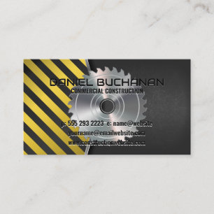 Builder Construction   Circular Saw Business Card