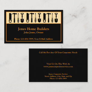 Builder Contractor Construction Business Card