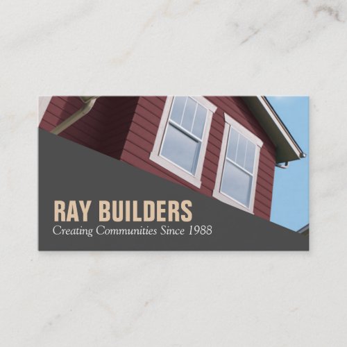 Builder Contractor Construction Business Card
