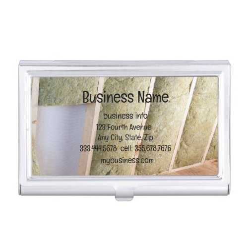 Builder Contractor Insulation  Business Card Case