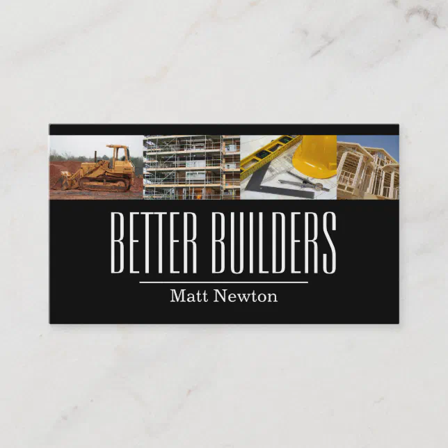 Builder General Contractor Manager Construction Business Card | Zazzle