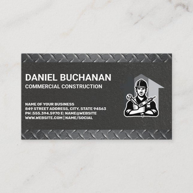 Builder Home Repair | General Contractor Business Card (Front)