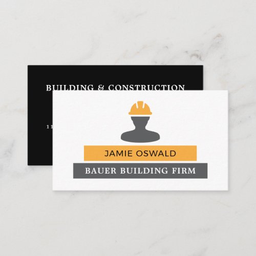 Builder Logo Building Firm Builders Business Card