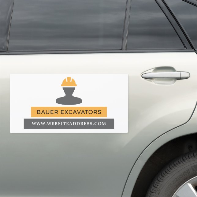 Builder Logo, Building Firm, Builders Car Magnet (In Situ)