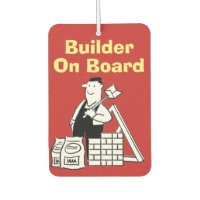 Builder On Board Builder's Van Car Air Freshener