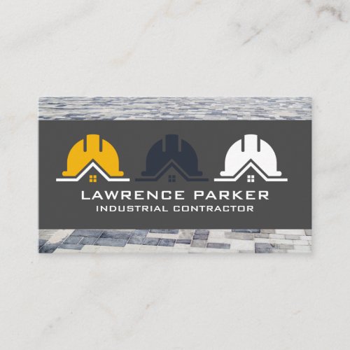 Builder Repair Icons | Construction Hardhat Business Card