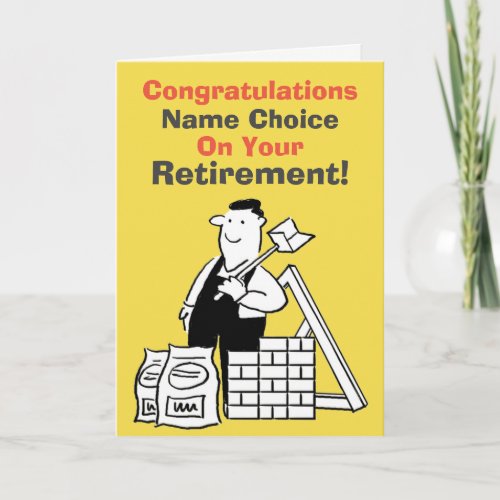 Builder Retirement Card