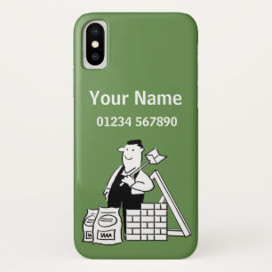 Builder Theme Cartoon iPhone X Case
