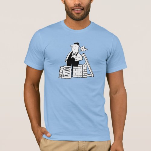 Builder with Building Materials T_Shirt
