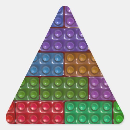 Builders Bricks _ Rainbow Triangle Sticker