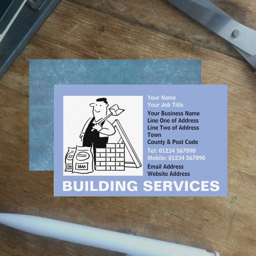Builders  Building Services Business Card