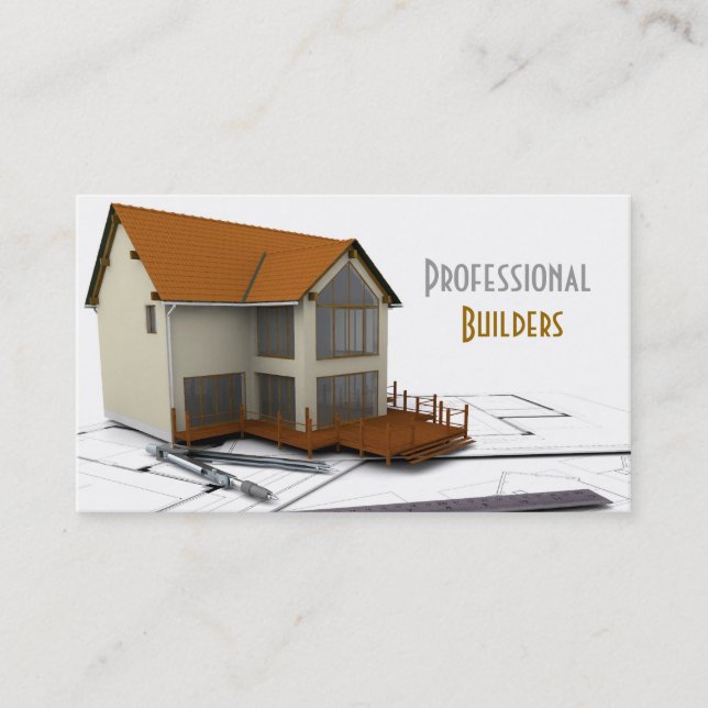 Builders/Construction Business Card (Front)