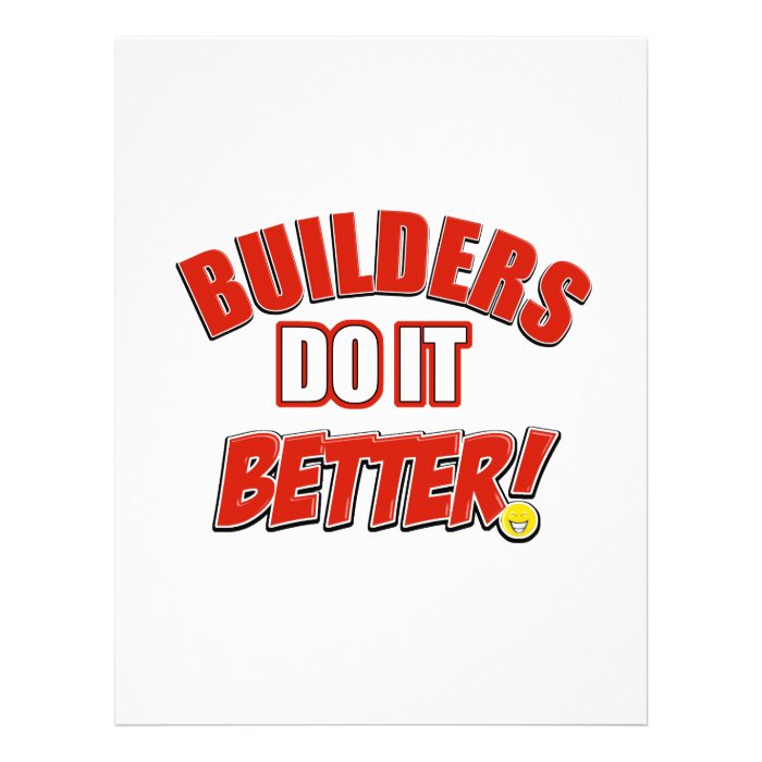 Builders do it better letterhead template