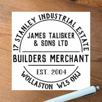 Builders Merchant Rubber Stamp