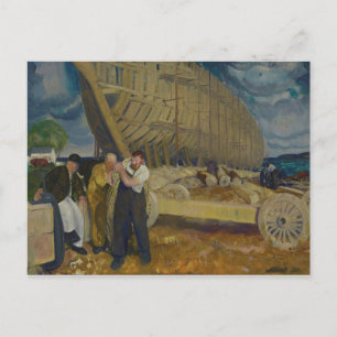 Builders of Ships - The Rope - George Bellows - 19 Postcard